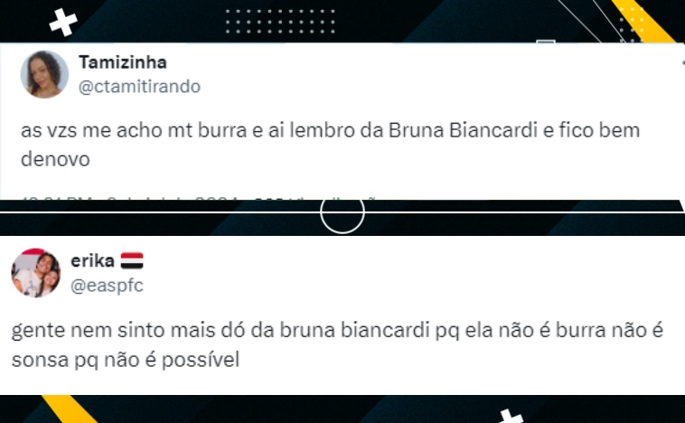 Internautas comentam sobre Bruna Biancardi – Foto: Twitter