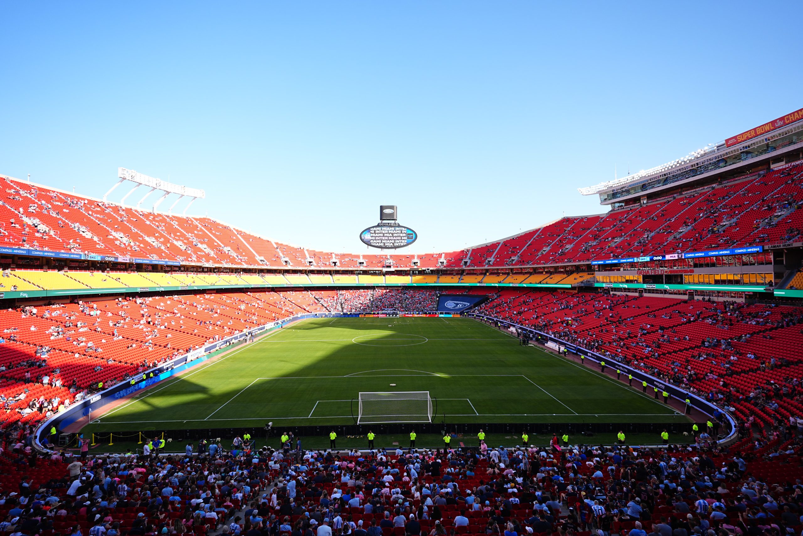 Arrowhead Stadium é o palco para a partida entre Estados Unidos x Uruguai. (Photo by Kyle Rivas/Getty Images)